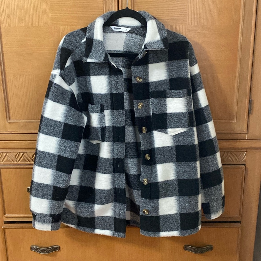 Black and white jacket